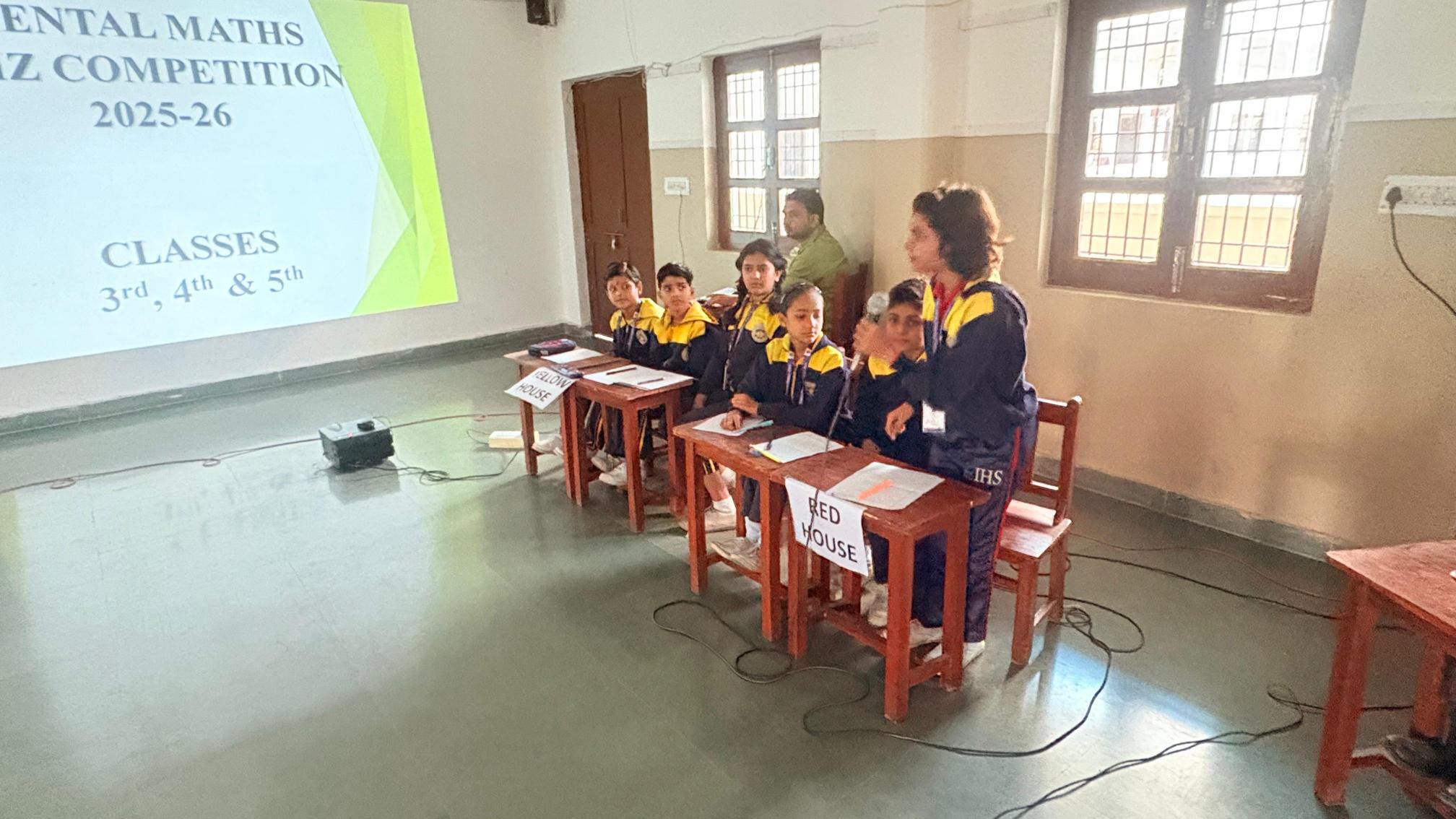 Mental Maths Quiz Competition 2025